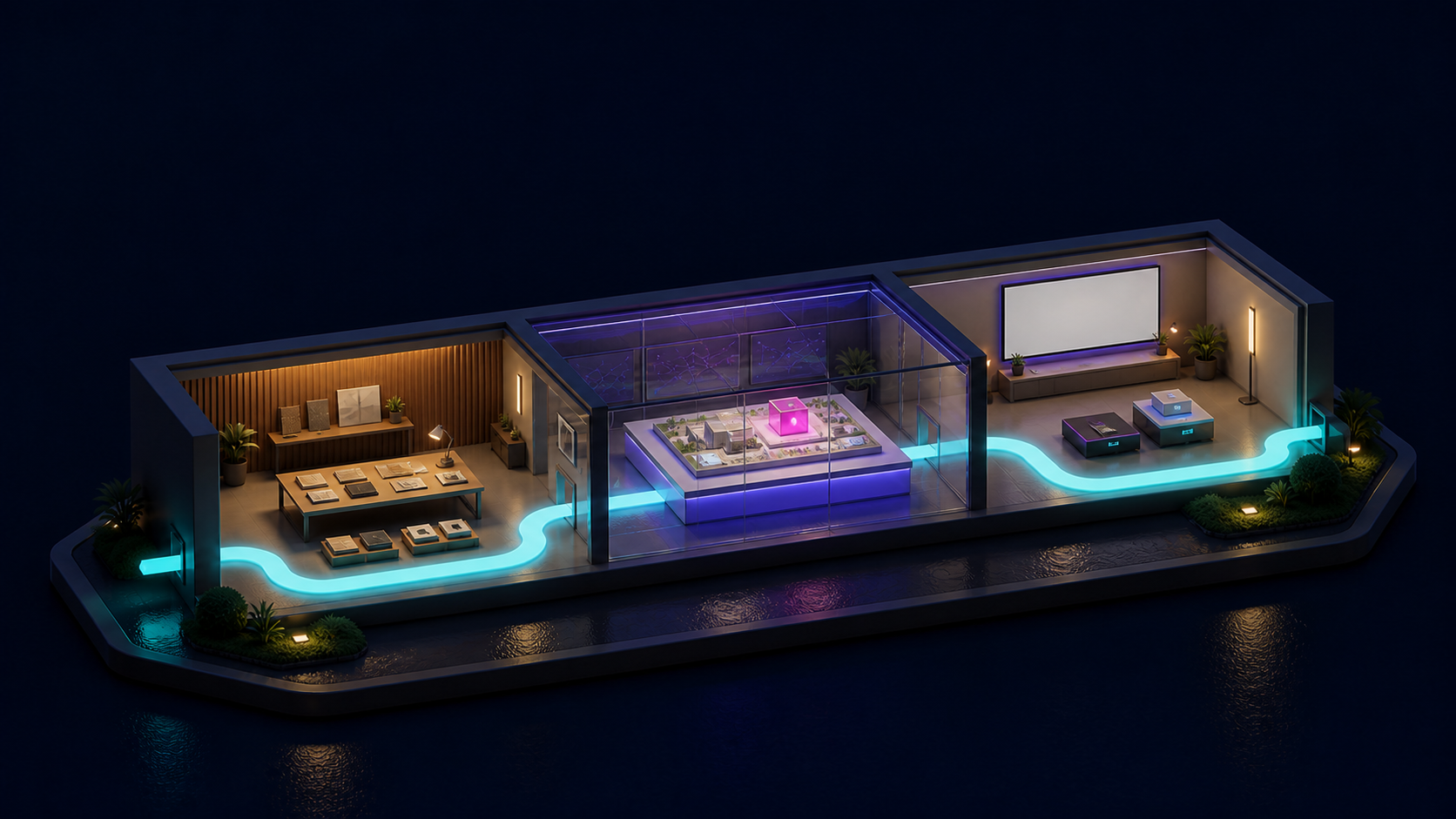A design laboratory moving from research to model and prototype